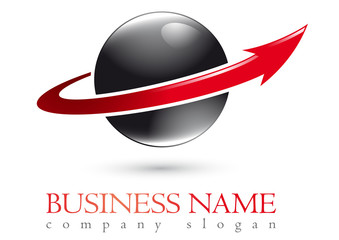 Business logo 3D sphere design - 54630513