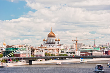 Moscow. View of the Cathedral of Christ the Savior