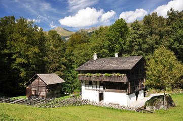 Naklejka na ściany i meble Swiss country house