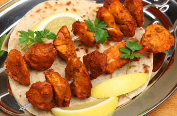 Indian Chicken Tikka Kebabs