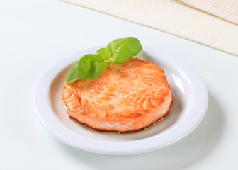 Pan-fried fish patty