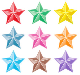 Obraz premium Collection of colorful stars