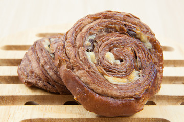 Close up image of fresh tasty bakery
