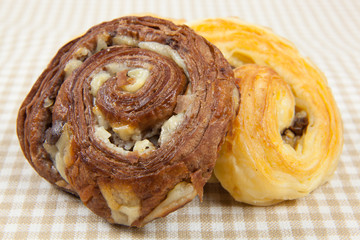 Close up image of fresh tasty bakery