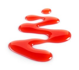 red strawberry syrup