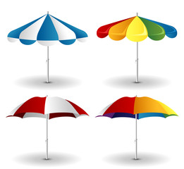 Beach umbrella set