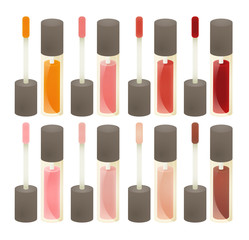 Obraz premium Collection of Chic makeup Icon