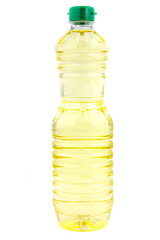 Vegetable oil in plastic bottle