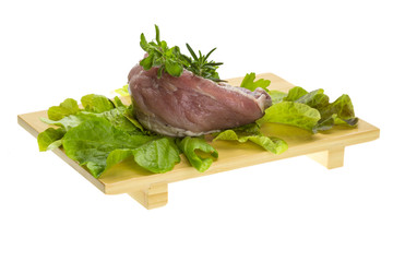 Raw pork meat