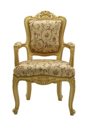 Old vintage gold chair