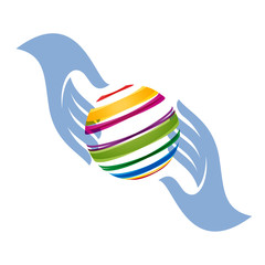 Vector  Logo abstract spheres and planets © puckillustrations