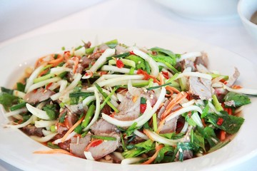 Thai food with spicy
