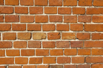Obraz premium background of an old wall with red bricks