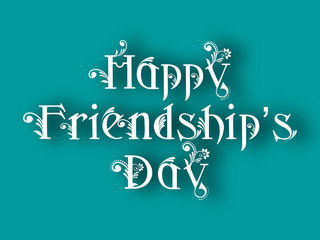 Happy Friendship Day background or concept.