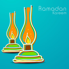 Holy month of Muslim community Ramadan Kareem background.