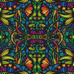 Hand drawn seamless pattern, seamless vector pattern