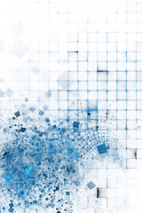 Fototapeta premium Blue abstract background