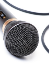 Microphone on a White Background