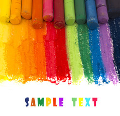 colorful artistic crayons background