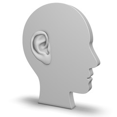 Kopf mit Ohr