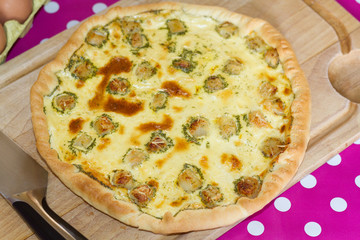 quiche aux saint-jacques