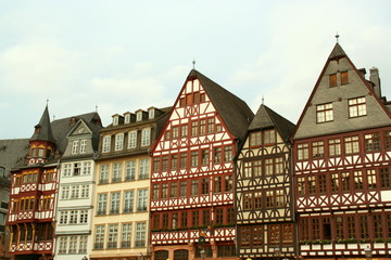 Fototapeta na wymiar Häuser am Römer in Frankfurt