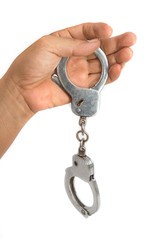Handcuffs with hand