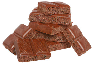 Heap bubble chocolate isolated