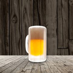 Fresh cold beer given in chilled pint
