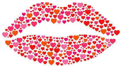 Beauty Lips Kiss Concept