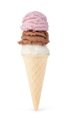 ice cream with cone