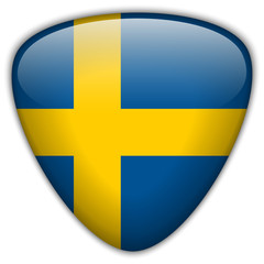 Sweden Flag Glossy Button