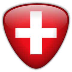 Switzerland Flag Glossy Button