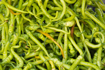 Green beans pile