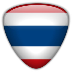 Thailand Flag Glossy Button