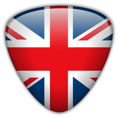 UK Flag Glossy Button