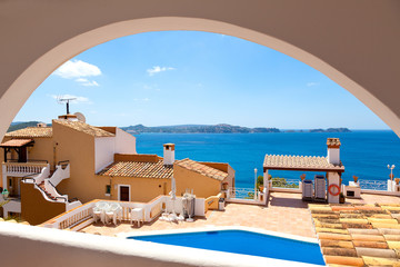 Apartment Balcony Besides the Sea