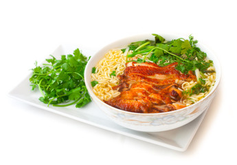 zupa Wietnam kurczak pieczony kolendra © JoannaTkaczuk