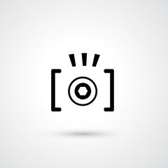 Camera symbol vector 