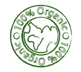 Organic stamp with earth