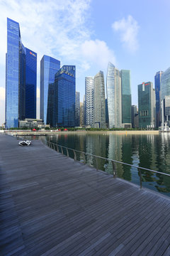 MARINA BAY, SINGAPORE - MAY 26: Modern building business archite