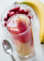 cherry banana juice mix