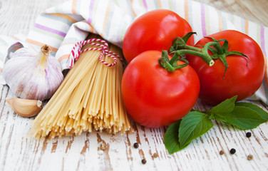 Ingredients for an Italian meal