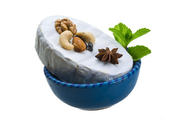 Fresh soft brie cheese