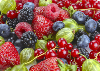 different fresh berries