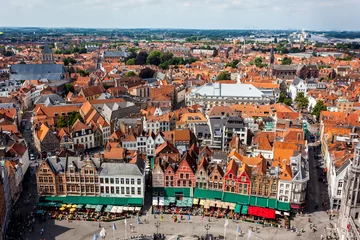 Peel and stick wall murals Brugges Brugge Grote Markt
