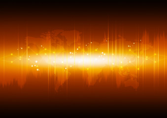 Abstract high technology background with diagram