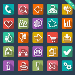 Flat icon set