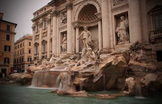 Rome Trevi fountain