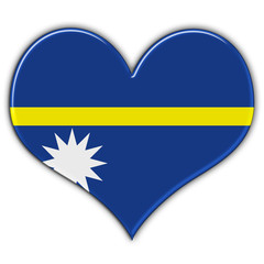 Coração com a bandeira de Nauru